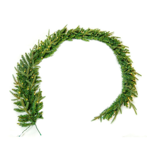 Kurt Adler 9-Foot Pre-Lit Incandescent Grand Fir Garland