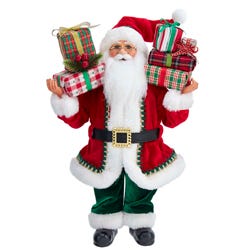 Kurt Adler 17-Inch Kringle Klaus Traditional Santa with Gifts