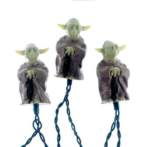 Kurt Adler UL 10-Light Plastic Yoda Light Set